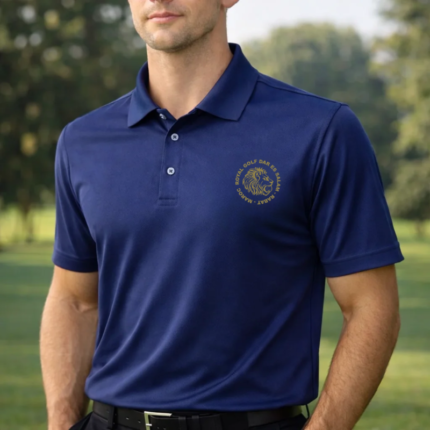 POLO PROGOLF HOMME 100% POLYESTER MARINE
