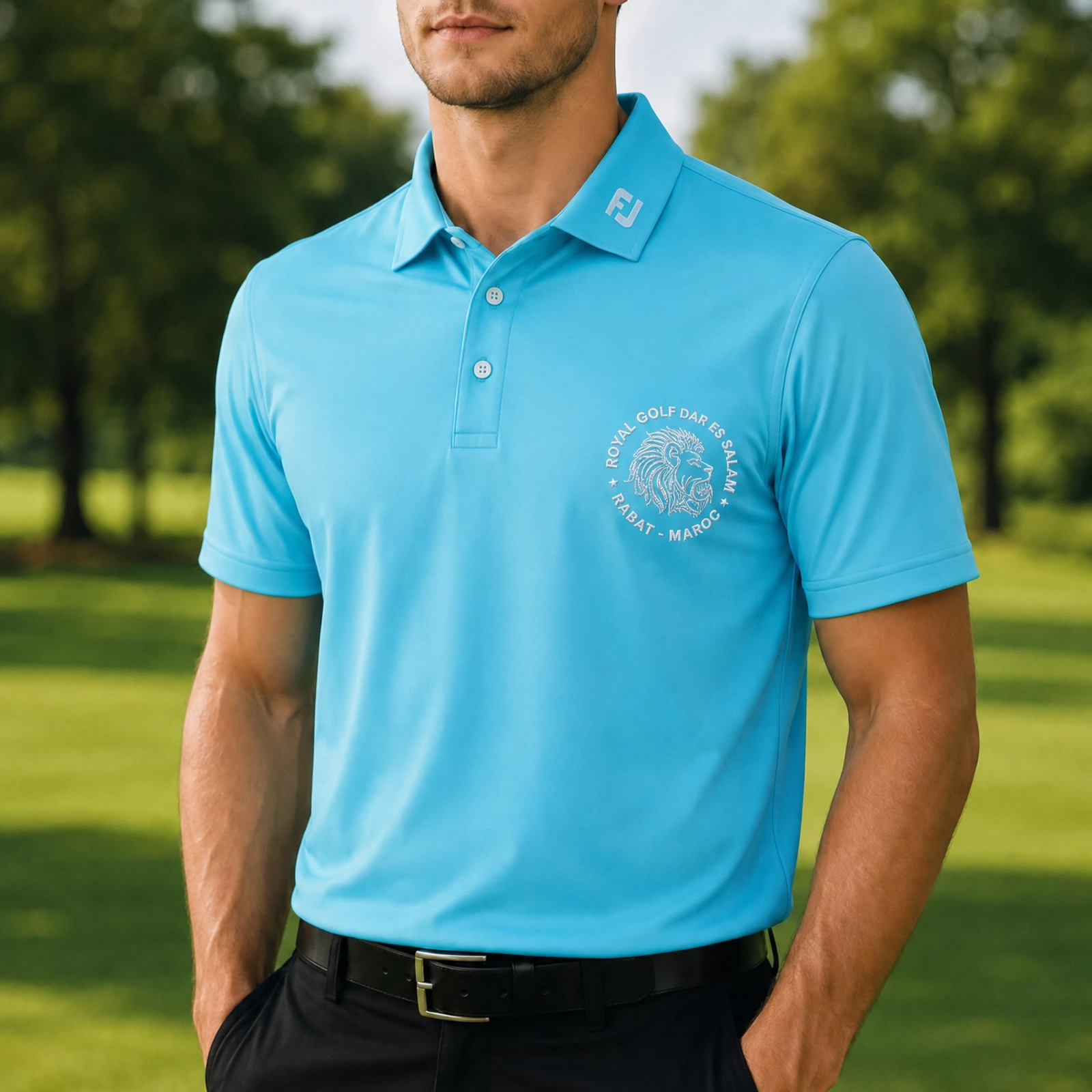 Polo Footjoy Homme - Riviera blue – Image 1